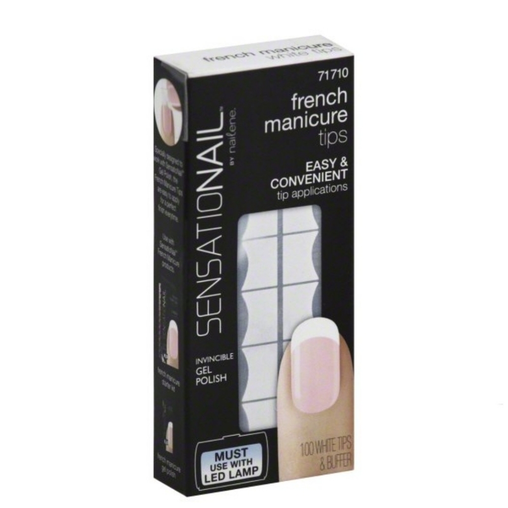Sensationail French Manicure Gel Polish Tips NWT